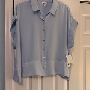 DKNY Sky Blue Short Sleeve Shirt